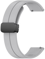 bracelet en silicone Ricardo Ovindoli 22mm, Gray, Quick Release