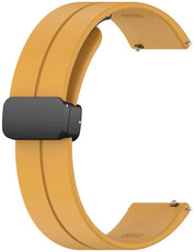 bracelet en silicone Ricardo Ovindoli 22mm, Yellow, Quick Release