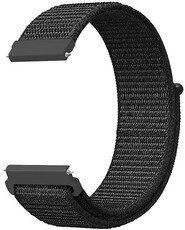 Bracelet en nylon Ricardo 20mm (pro Coros Pace 2), noir, Quick Release