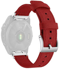 Bracelet en nylon Ricardo 22mm (pro Garmin Fenix 8/7/6 (47mm), Epix 2 aj.), rouge, QuickFit