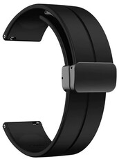 Bracelet en silicone Ricardo 20mm (pro Amazfit Active 2), noir V2, Quick Release