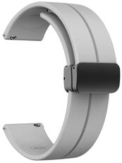 Bracelet en silicone Ricardo 22mm (pro Amazfit Bip 5, 6), gris, Quick Release