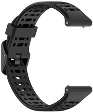 Bracelet en silicone Ricardo 22mm (pour Coros Pace 3, Apex 2 Pro), noir V1, Quick Release