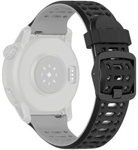 Bracelet en silicone Ricardo 22mm (pro Coros Pace 3, Apex 2 Pro), noir V2, Quick Release