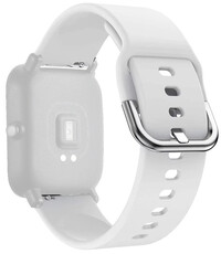 bracelet en silicone Ricardo Ponte 22mm, White, Quick Release