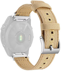 Bracelet en nylon Ricardo 22mm (pro Garmin Fenix 8/7/6 (47mm), Epix 2 aj.), beige, QuickFit