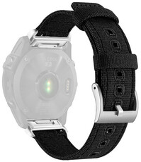 Bracelet en nylon Ricardo 26mm (pro Garmin Fenix 8/7X/6X (51mm), Tactix aj.), noir V5, QuickFit