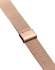 Bracelet en acier inoxydable Ricardo Barletta, or rose, maille milanaise