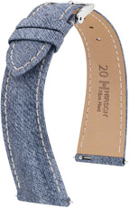 Sangle naturelle Hirsch Fibre Plant M 04299182-2, bleu, fibres naturelles, longueur M, Quick Release Limited Edition