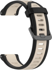 bracelet en silicone Ricardo Civetta 20mm, Beige, Quick Release