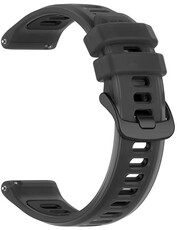 Bracelet en silicone Ricardo 20mm (pro Garmin Forerunner 570 (42mm) aj.), noir, Quick Release