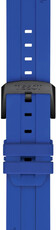 Bracelet en silicone Tissot T852.050.991 22mm, bleu, Quick Release