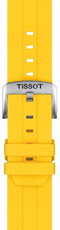 Bracelet en silicone Tissot T852.050.993 22mm, jaune, Quick Release