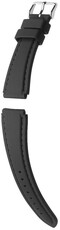 Bracelet en silicone Hirsch Belize L 40268850-2, noir, longueur L