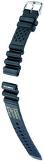 Bracelet en silicone Hirsch Pro Diver XL 40908850-2, noir, longueur XL