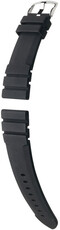 bracelet en silicone Hirsch Seadiver L 40578850-2, noir, longueur L