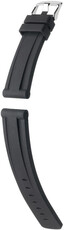 Bracelet en silicone Hirsch Viper L 40588850-2, noir, longueur L