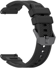 Bracelet en silicone Ricardo 24mm (pro Garmin Venu X1), noir, Quick Release