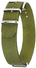 bracelet textile Hirsch Rush Recycle XL 40536040-2, vert, longueur XL