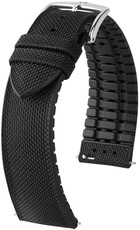 Bracelet en simili-cuir Hirsch Arne 0925090150-2, noir, Quick Release