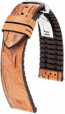 Hirsch Birch Leather Strap L 0921045010-2, brun, longueur L, Quick Release