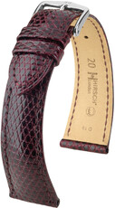 Courroie en cuir Hirsch London L 04366060-2, violet, cuir de lézard, longueur L, Quick Release