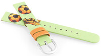 Bracelet en cuir JVD RJ7229.1 14mm, vert, pour enfant