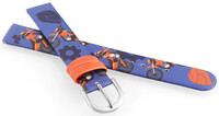 Bracelet en simili-cuir JVD RJ7233.3 14mm, bleu, enfants