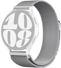 bracelet en acier inoxydable Ricardo Venosa, argenté, Quick Release, maille milanaise, magnétique