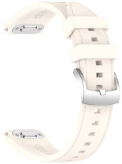 Bracelet en silicone Ricardo 18mm (pro Huawei Watch GT 6, 41mm), beige, QuickFit