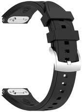 Bracelet en silicone Ricardo 18mm (pro Huawei Watch GT 6, 41mm), noir, QuickFit