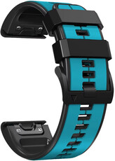 Bracelet en silicone Ricardo 22mm (pro Garmin Fenix 8/7/6 (47mm), Epix 2 aj.), bleu, QuickFit