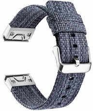 bracelet en nylon Ricardo Cervinia 26mm, Blue/Silver, QuickFit