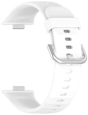 bracelet en silicone Ricardo Lavarone (pour Huawei Watch Fit 3, 4, 4 Pro, 5, 5 Pro), White/Silver