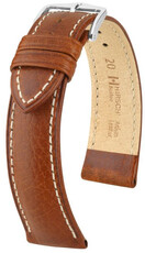 bracelet en cuir Hirsch Boston L 01302070NQ-2, marron, veau, longueur L