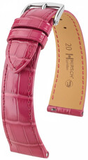 Bracelet en cuir Hirsch London L 04307024-2, rose, peau d'alligator, longueur L, Quick Release