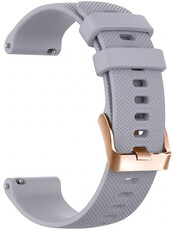 bracelet en silicone Ricardo Aprica 18mm, Gray, Quick Release