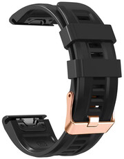 bracelet en silicone Ricardo Campiglio 20mm, Black, QuickFit