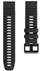 bracelet en silicone Ricardo Passo Rolle 26mm, QuickFit, Black