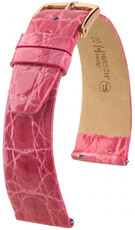 bracelet de montre en cuir Hirsch Prestige L 02208025-7, rose, cuir de crocodile, longueur L, Quick Release