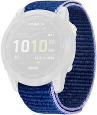 bracelet en nylon Ricardo Cimone 22mm, Blue, à enfiler