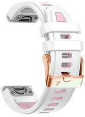 bracelet en silicone Ricardo Pozza 20mm, White, QuickFit