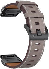 bracelet en cuir Ricardo Sappada 22mm, Gray, QuickFit