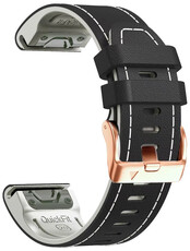 bracelet en cuir Ricardo Sansicario 20mm, Black, QuickFit