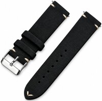 bracelet en cuir Ricardo Alba premium, Black, Quick Release