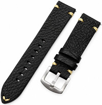 Bracelet en cuir Ricardo Crema premium, Black, Quick Release