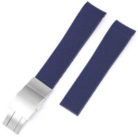 Bracelet en caoutchouc Ricardo Caserta premium 21mm (pro Longines), Blue