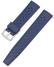 Bracelet en caoutchouc Ricardo Salerno premium 20mm, Blue, Quick Release