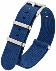 Bracelet en textile Ricardo Olbia premium, Blue, NATO