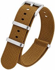 Bracelet en textile Ricardo Olbia premium, Brown, NATO